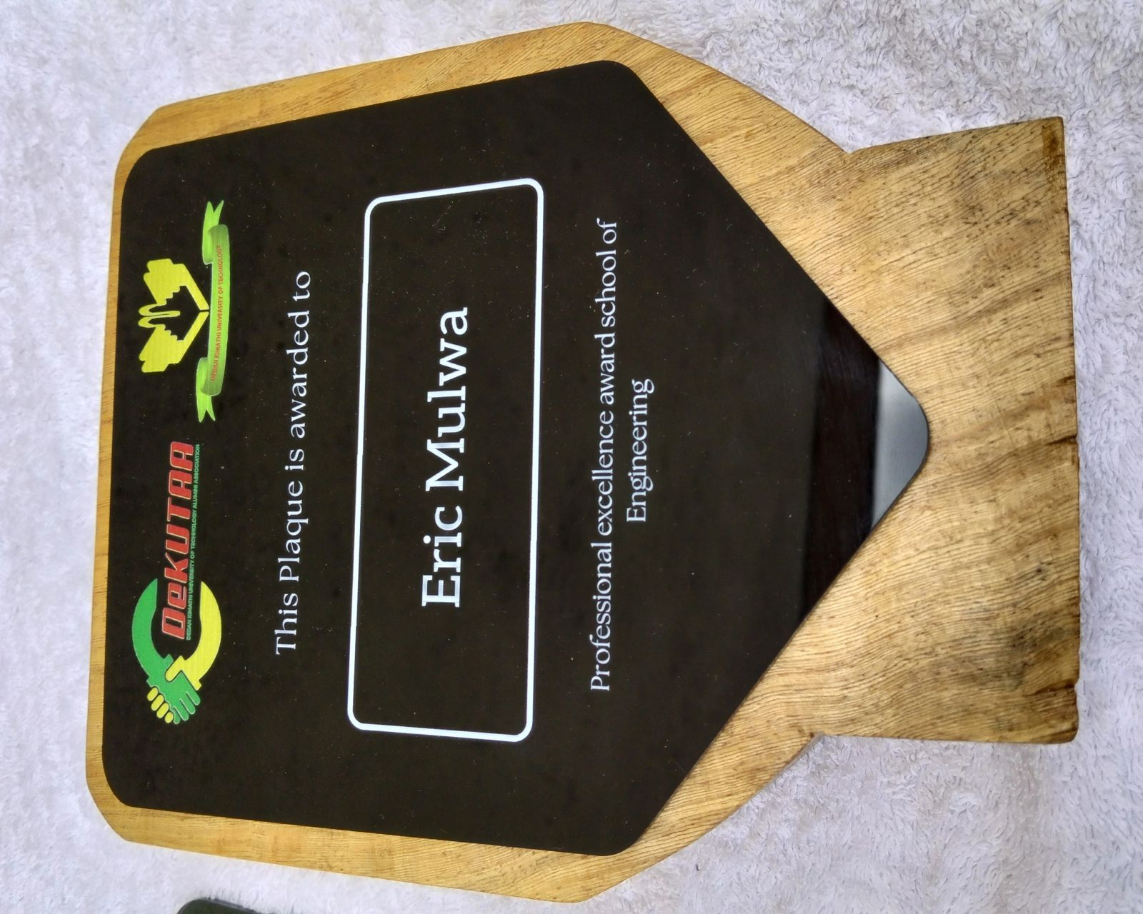 Excellence Award Plaque