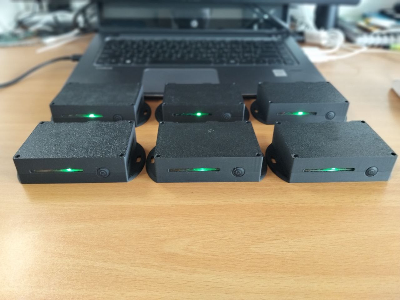 Beehappy Devices on desk