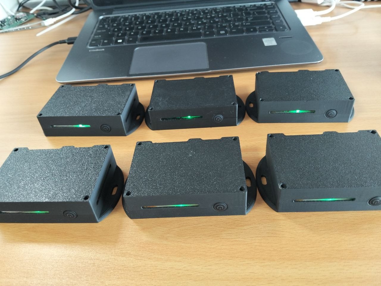 Beehappy Devices on desk