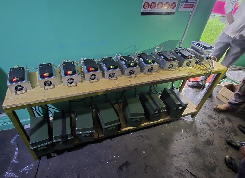 Installed swap station
